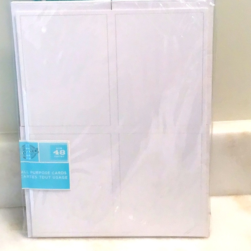 48 Gartner Studios Pearl White Border All Purpose Cards